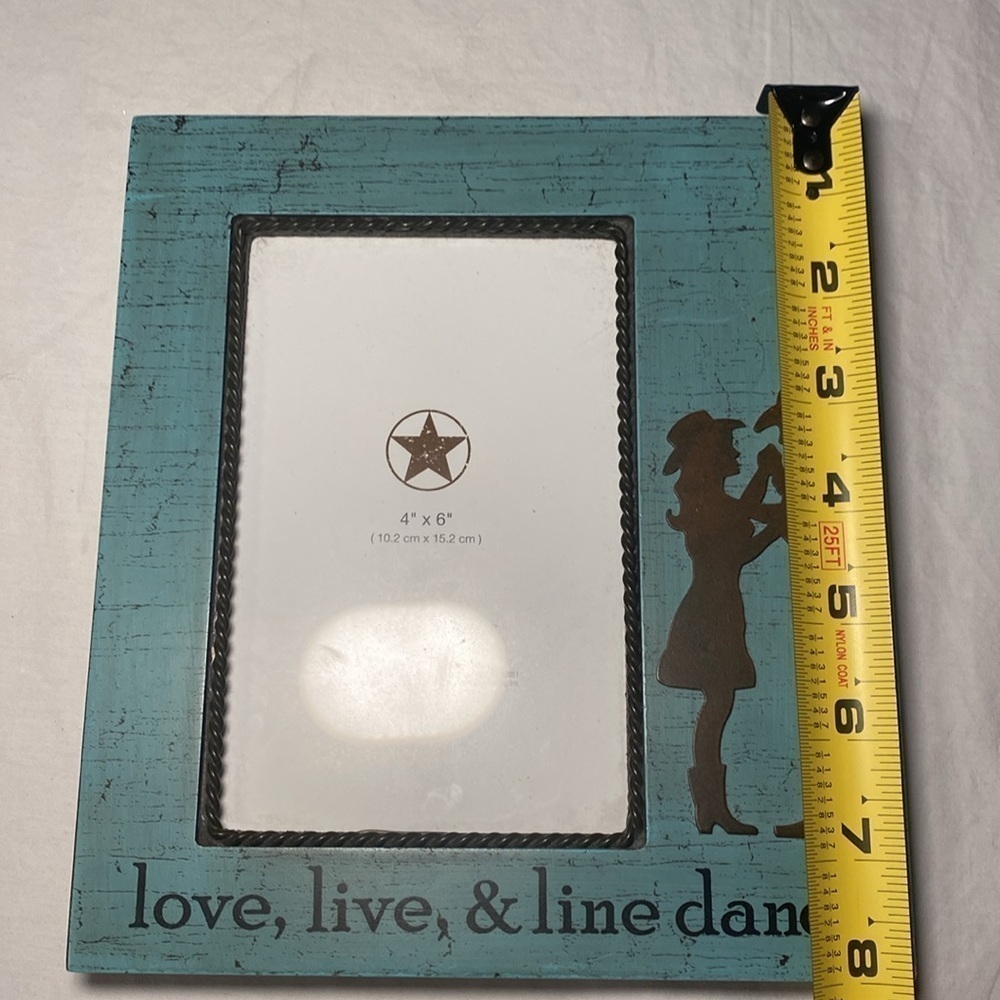 Home Studio Western Cowboy Themed 4x6 Photo Frames Home Decor NWOT Set of 3 - Picture 10 of 15